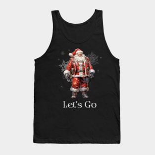 Christmas Eve Ready Santa Tank Top